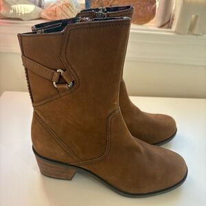 Teva Foxy Mid Boot waterproof Brown leather nubuck leather side zip 10